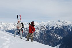 Salita facile al Monte Vaccaro (1957 m) , ma poi, per salire al Secco (2266 m)... senza ciaspole impossibile (17 genn 09) - FOTOGALLERY